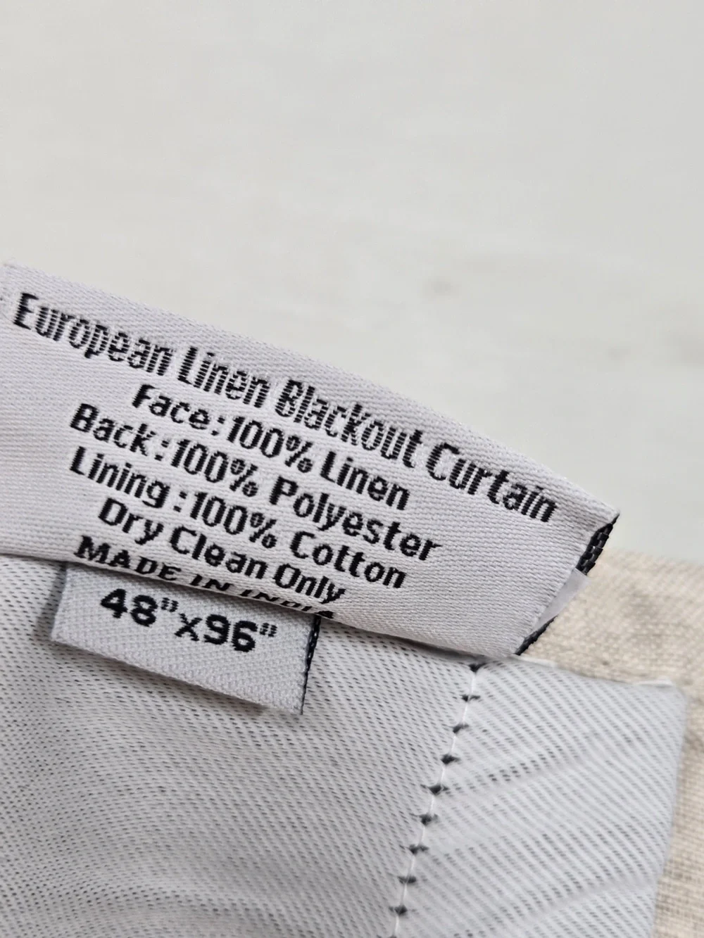 Nwot QUINCE Set Of 2 48x96 European Linen True Blackout Curtains Flax 0010